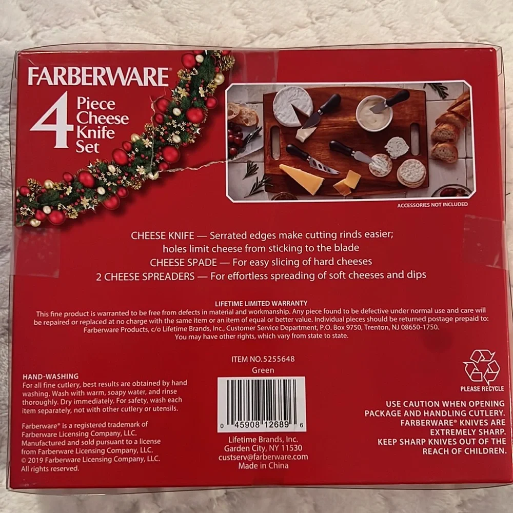 Farberware 4 piece cheese knife set